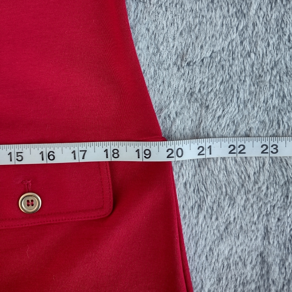 Talbot's Knit Stretch Sheath Dress 12 Red - Picture 9 of 12